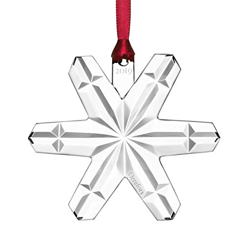 Orrefors 2019 Annual Snowflake Christmas Ornament