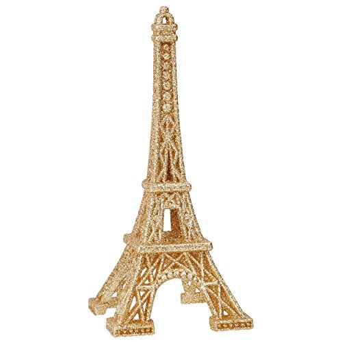 RAZ Imports – 6 Inch Eiffel Tower Figurine Christmas Tree Ornament (Gold)