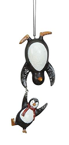 Creative Co-op Arctic Penguins Hanging Holiday Ornament