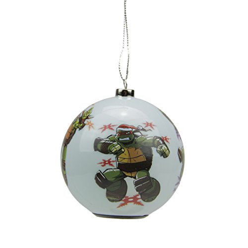 Carlton Cards 3.25″ Heirloom Multi Color LED Teenage Mutant Ninja Turles Christmas Ball Ornament