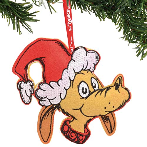 Department 56 The The Grinch Max Felt Hanging Ornament, 6.5″, Multicolor
