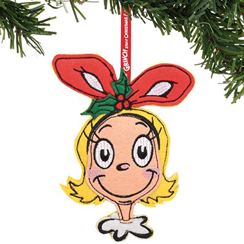 Department 56 The The Grinch Cindy Lou Who Felt Hanging Ornament, 7.25″, Multicolor
