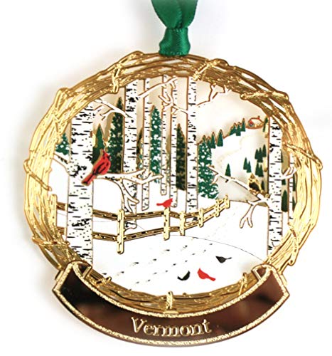 ChemArt Wintry Woods Vermont Ornament