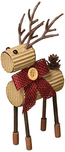 Department 56 Christmas Basics Reindeer, 6.75″. Hanging Ornament, Multicolor