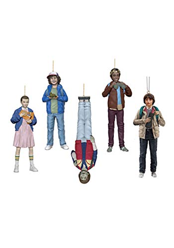 Kurt Adler Kurt S. Adler 4.5-Inch Resin Stranger Things Kid, 5 Piece Set Ornament, Multi