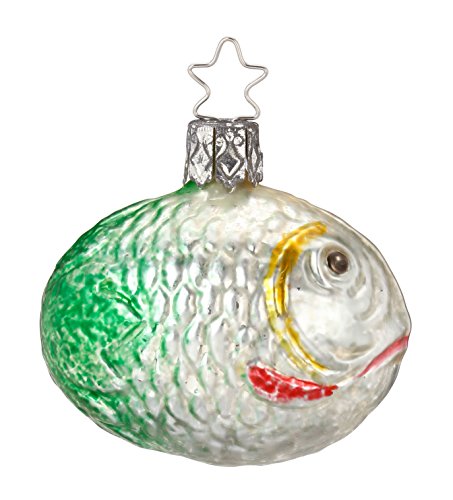 Inge-Glas Nostalgic Fish 1-227-17 German Glass Christmas Ornament
