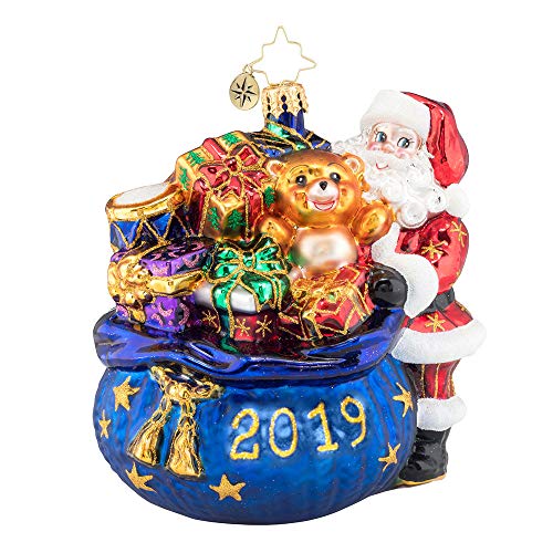 Christopher Radko Santa Surprise 2019 Dated Christmas Ornament