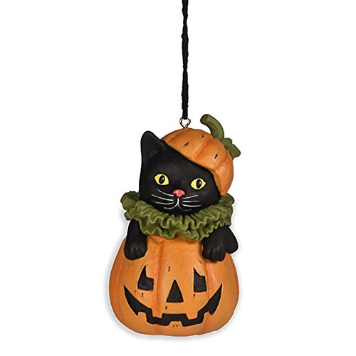 Black Cat in Jack O’Lantern Ornament