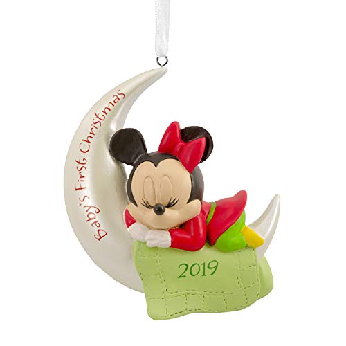 Hallmark Christmas Ornaments 2019 Year Dated, Disney Minnie Mouse Baby’s First Christmas Ornament