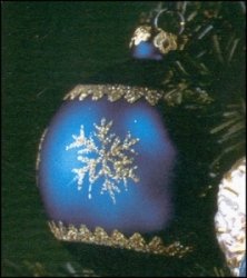 Boyds Blue Snowflake Ornaments – Set of 4