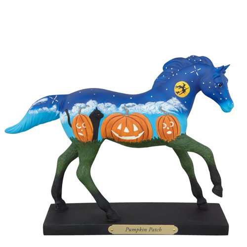 The Trail of Painted Ponies Pumpkin Patch Halloween Figurine Horse 4041002 New