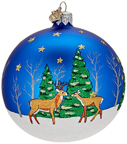 Reed & Barton Ornaments Classic Christmas Reindeer Ball Ornament