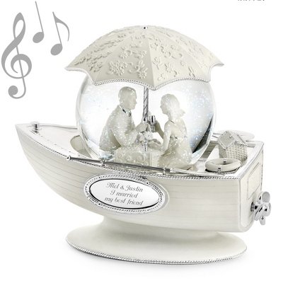 Things Remembered Personalized Together Forever Musical Snow Globe with Engraving Included