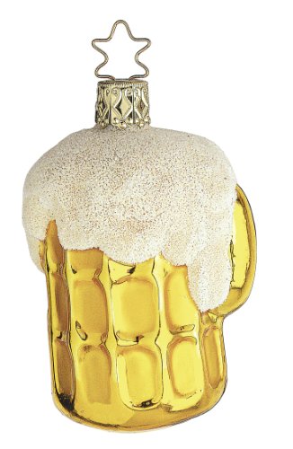 Inge-Glas Beer Bavaria Last Call 1-099-14 German Blown Glass Christmas Ornament