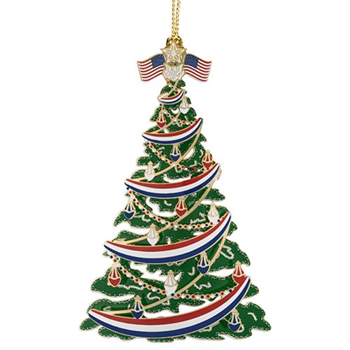 Beacon Design by ChemArt Classic Patriotic Tree Ornament