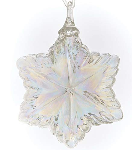 Glass Eye Studio Vintage Star Ornament – Diamond Clear