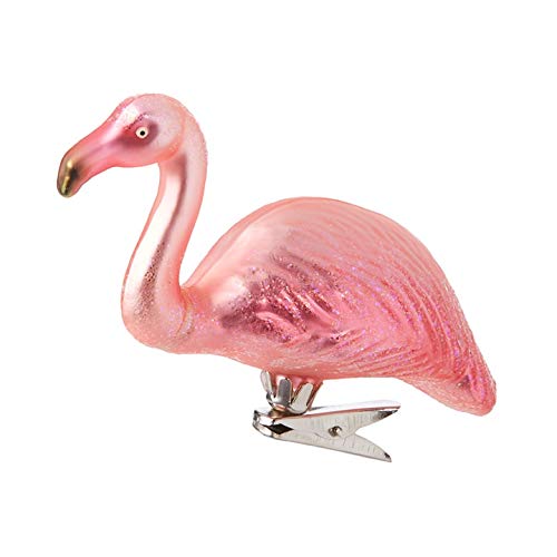 RAZ Imports Pink Flamingo Glass Ornament 3852977