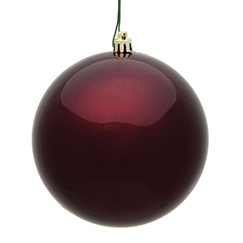 Vickerman 482193 – 3″ Burgundy Candy Ball Christmas Tree Ornament (12 pack) (N590865DCV)