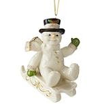 LENOX CHRISTMAS Lenox Snowy Sleigh Ride Snowman Ornament New in box