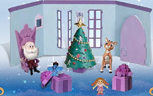 Forever Fun Rudolph the Red-Nosed Reindeer Santa’s Castle Hall Diorama 2015 PVC Figurine Set