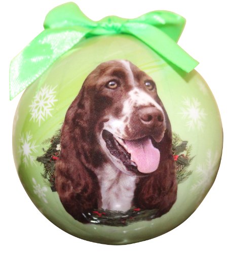 Springer Spaniel Christmas Ornament Shatter Proof Ball Easy To Personalize A Perfect Gift For Springer Spaniel Lovers