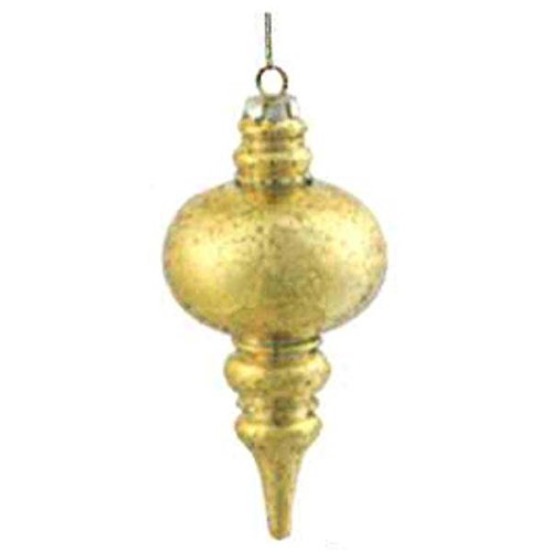 Vickerman 464434-7″ Gold Shiny Mercury Finial Christmas Tree Ornament (3 pack) (M155668)