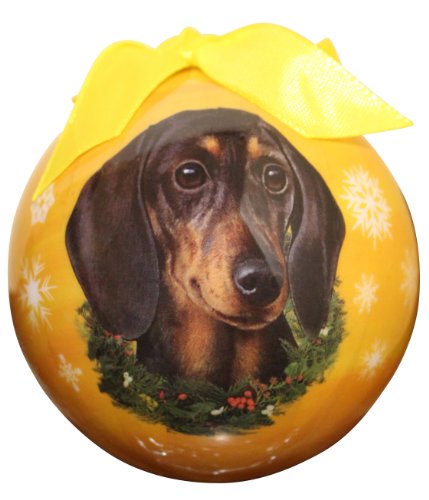 Dachshund Christmas Ornament Shatter Proof Ball Easy To Personalize A Perfect Gift For Dachshund Lovers