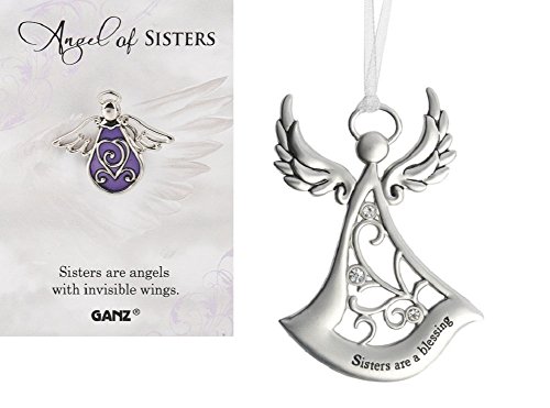 Angel Sister Pin and Ornament Set