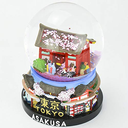 Musubi – Snow Globe Glitter SK0030 (Tokyo Asakusa), 3.5″ Tall