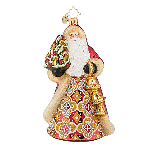 Christopher Radko Jingle for All to Hear Christmas Ornament, Gold, Red