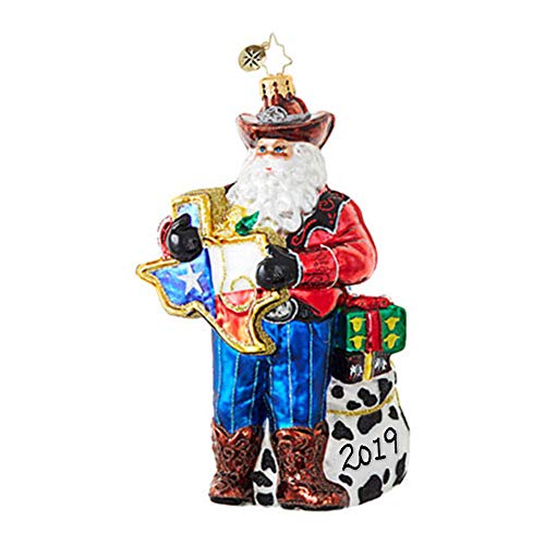 Christopher Radko There’s No Place Like Texas 2019 Dated Christmas Ornament