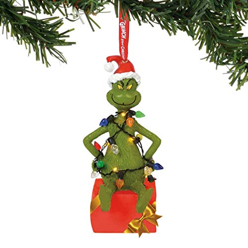 Department 56 Grinch Hanging Ornament, Multicolor