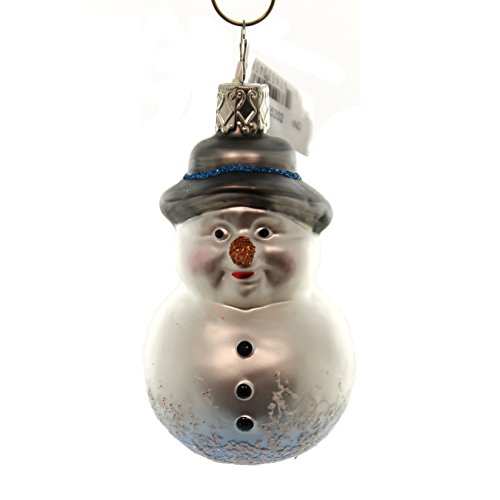 Inge-Glas Old Friend Snowman Glass Ornament Christmas German 116315