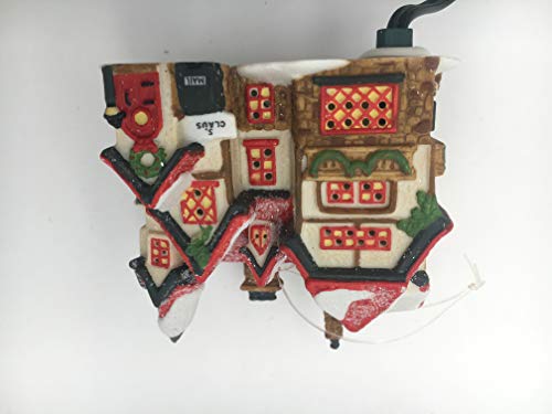 Dept 56 Christmas in The City Santa’s Workshop Cermaic Light up Ornaments (98772)