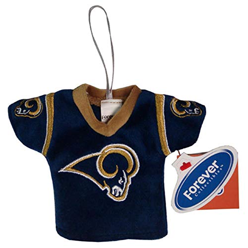 Forever Collectibles FBORNFBSTL 4 Jersey Ornament Rams, Multicolor