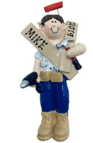 Rudolph and Me Personalized Handyman Plumber Electrician Christmas Ornament 2019