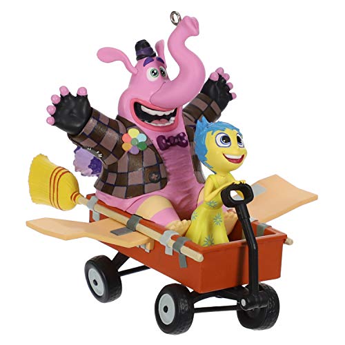 Hallmark Keepsake Christmas Ornament 2019 Year Dated Disney Pixar Inside Out Bing Bong Saves The Day with Joy in Wagon,