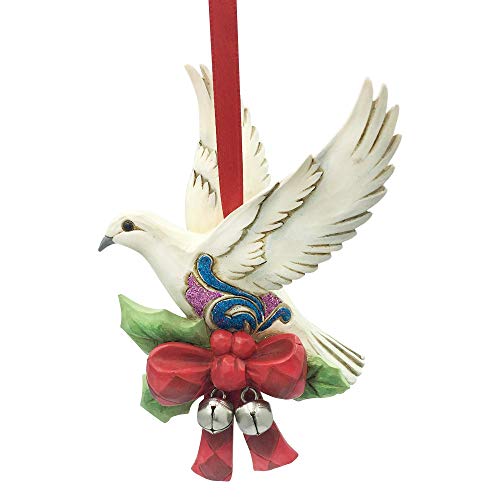 Enesco Jim Shore Heartwood Creek Legend of The Turtle Dove Hanging Ornament