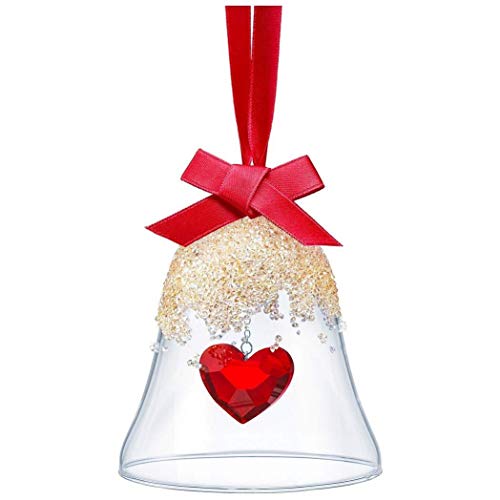 SWAROVSKI Bell Ornament, Heart Christmas Collectible, Clear