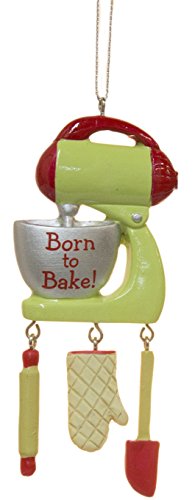 4.25 Inch “Born to Bake” Stand Up Mixer Ornament