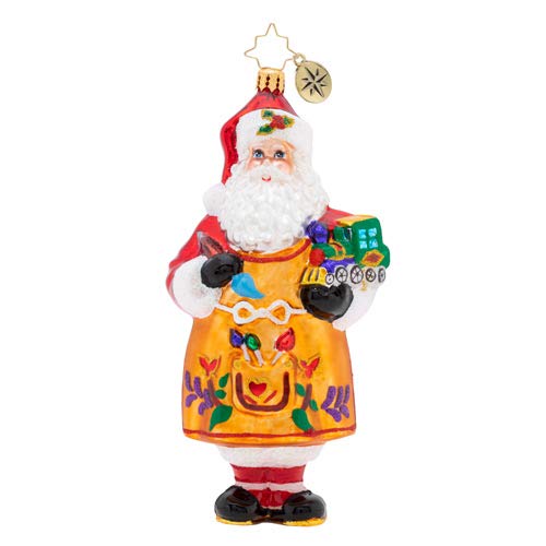 Christopher Radko Workshop Fun Christmas Ornament, red, White