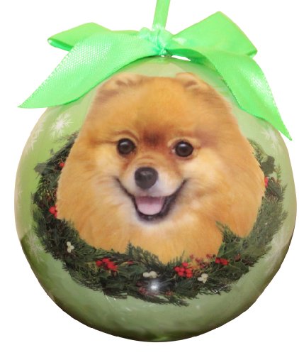 Pomeranian Christmas Ornament Shatter Proof Ball Easy To Personalize A Perfect Gift For Pomeranian Lovers