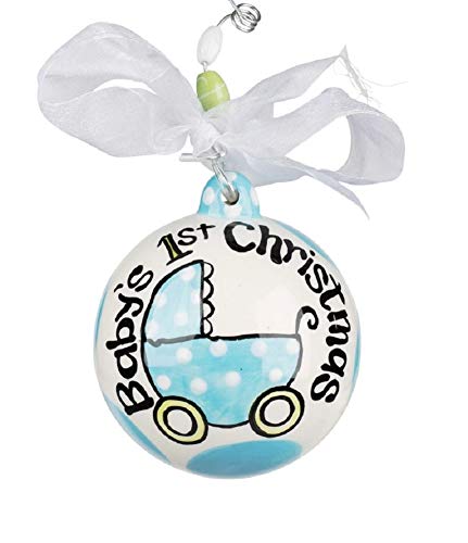 Glory Haus Baby’s First Christmas Ball Ornament (Blue)