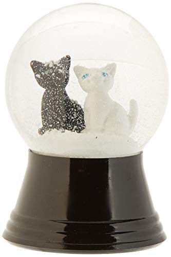 Alexander Taron PR1298 Perzy Snowglobe, Small Two Cats-2.5″ H W x 1.5″ D, Gray