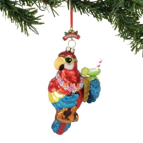 Department 56 Margaretville Parrot in Paradise, 6″ Hanging Ornament, Multicolor