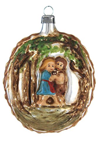 Marolin Hansel, Gretel and Witch MA2011035 German Glass Ornament w/Gift Box
