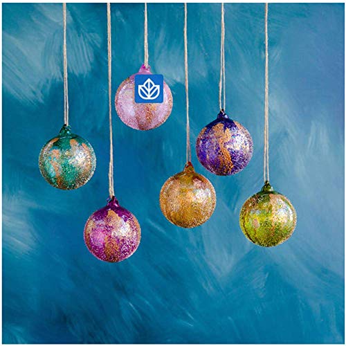 One Hundred 80 Degrees Textured Gold Ball Ornaments Set of 6 Assorted