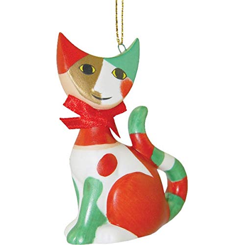 Hummel Multi-Colored Cat Porcelain Christmas Ornament