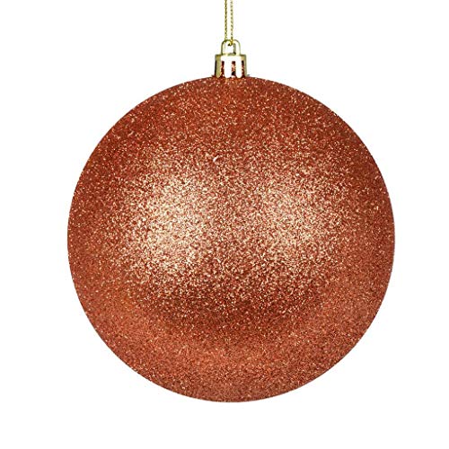 Vickerman 625323-3″ Coral Glitter Ball Christmas Tree Ornament (12 pack) (N590871DG)