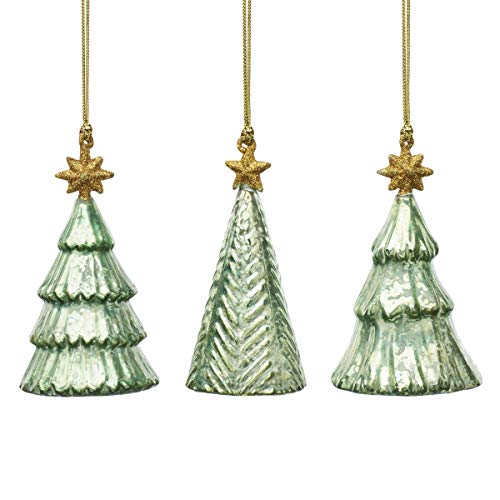 Lenox 886070 Mercury Glass 3-Piece Tree Ornament Set